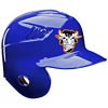 Blue Baseball Helmet Decal / Sticker