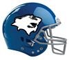 Blue Football Helmet Decal / Sticker
