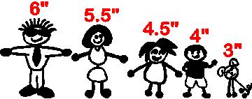 Stick Figure Family Sizes
